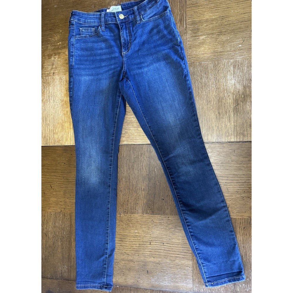 Universal Thread Women's Size 0 Mid Rise Skinny Jeans Dark Wash Stretch 5-Pocket